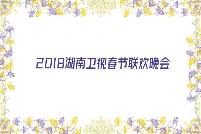 2018湖南卫视春节联欢晚会剧照