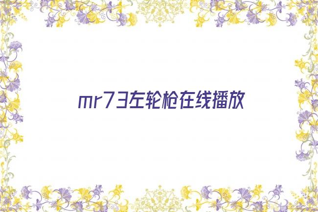 mr73左轮枪在线播放剧照