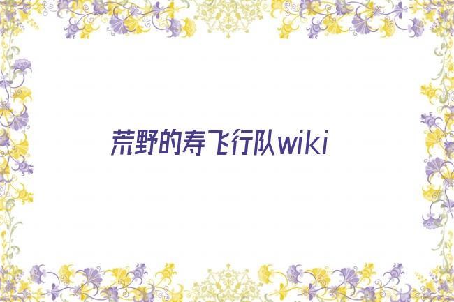 荒野的寿飞行队wiki剧照